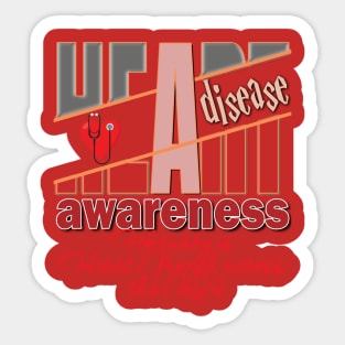 Heart disease awareness month Sticker